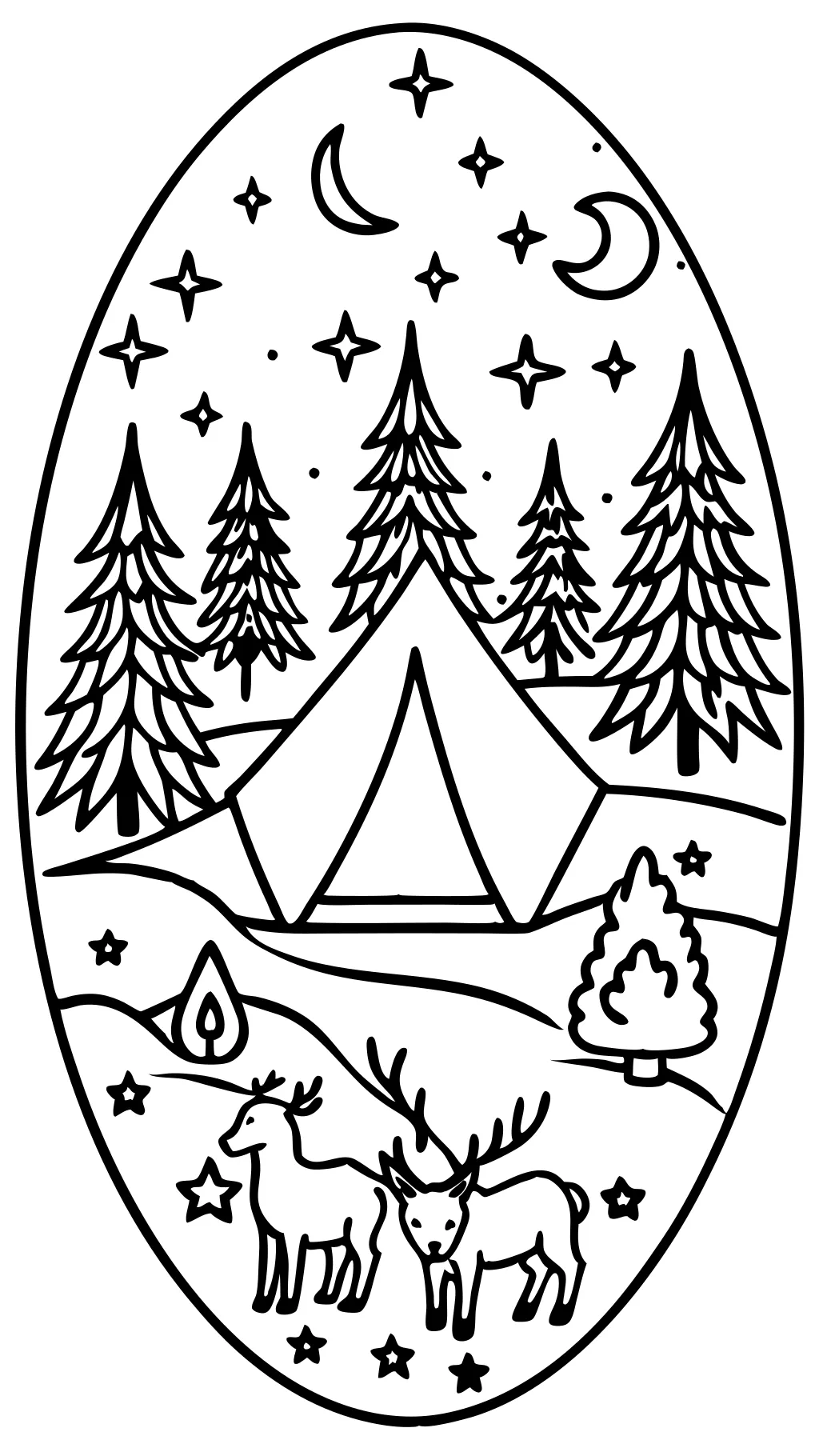 camping coloring book pages free